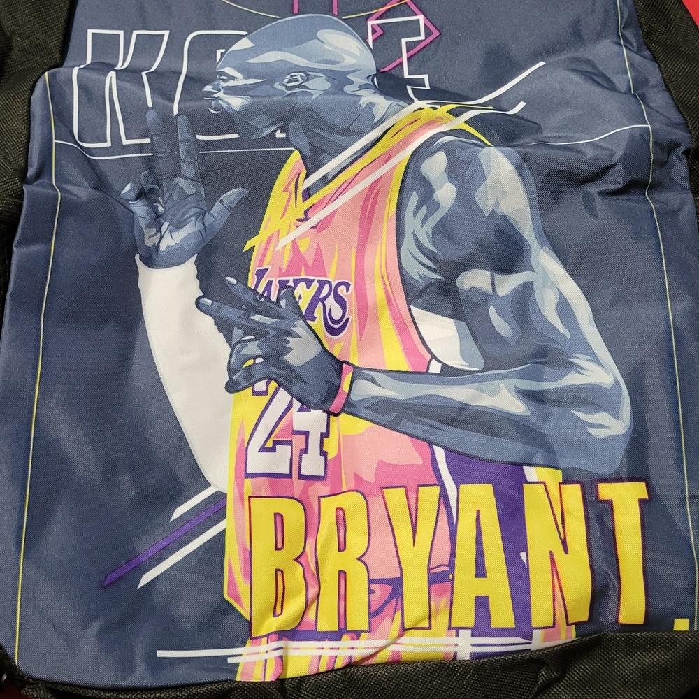 Kobe Bryant Graphic Men's Backpack - Blue and Yellow